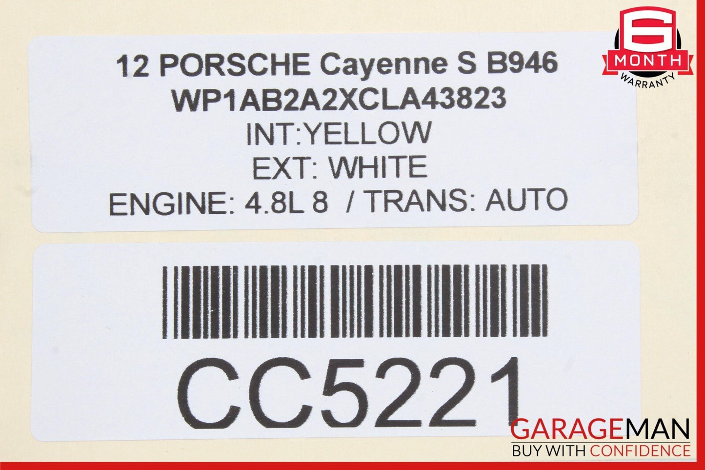 11-14 Porsche Cayenne 958 4.8L V8 Rear Differential Diff Axle Carrier OEM
