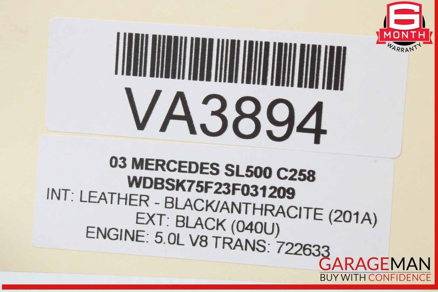 03-06 Mercedes R230 SL500 S55 Communication Voice Control Module 2038200885 OEM