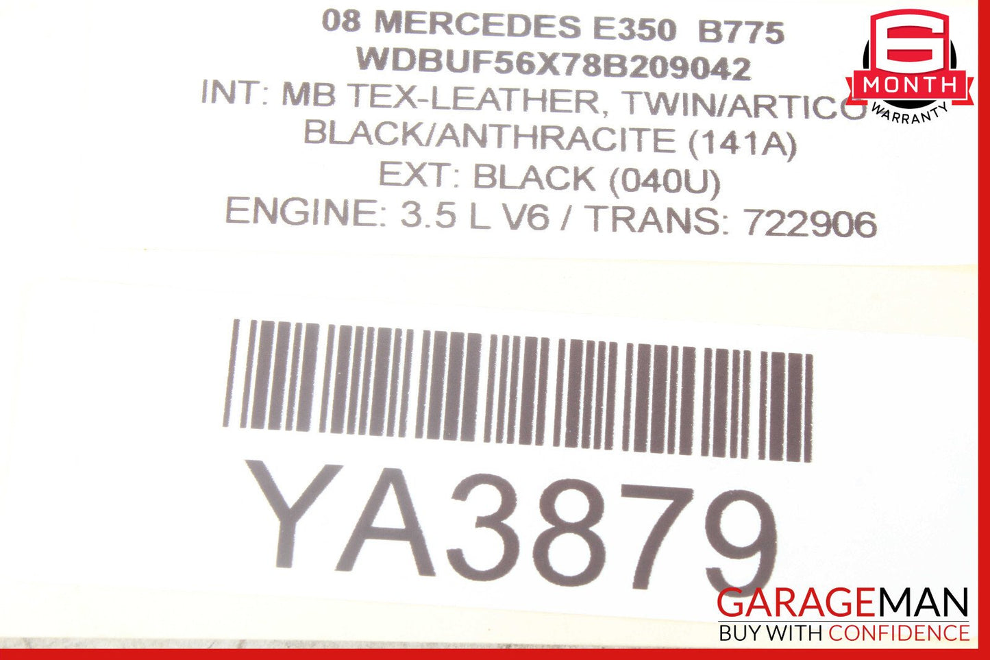 05-13 Mercedes GL450 ML350 SLK350 Front Left Side Foglight Fog Light Lamp Assy