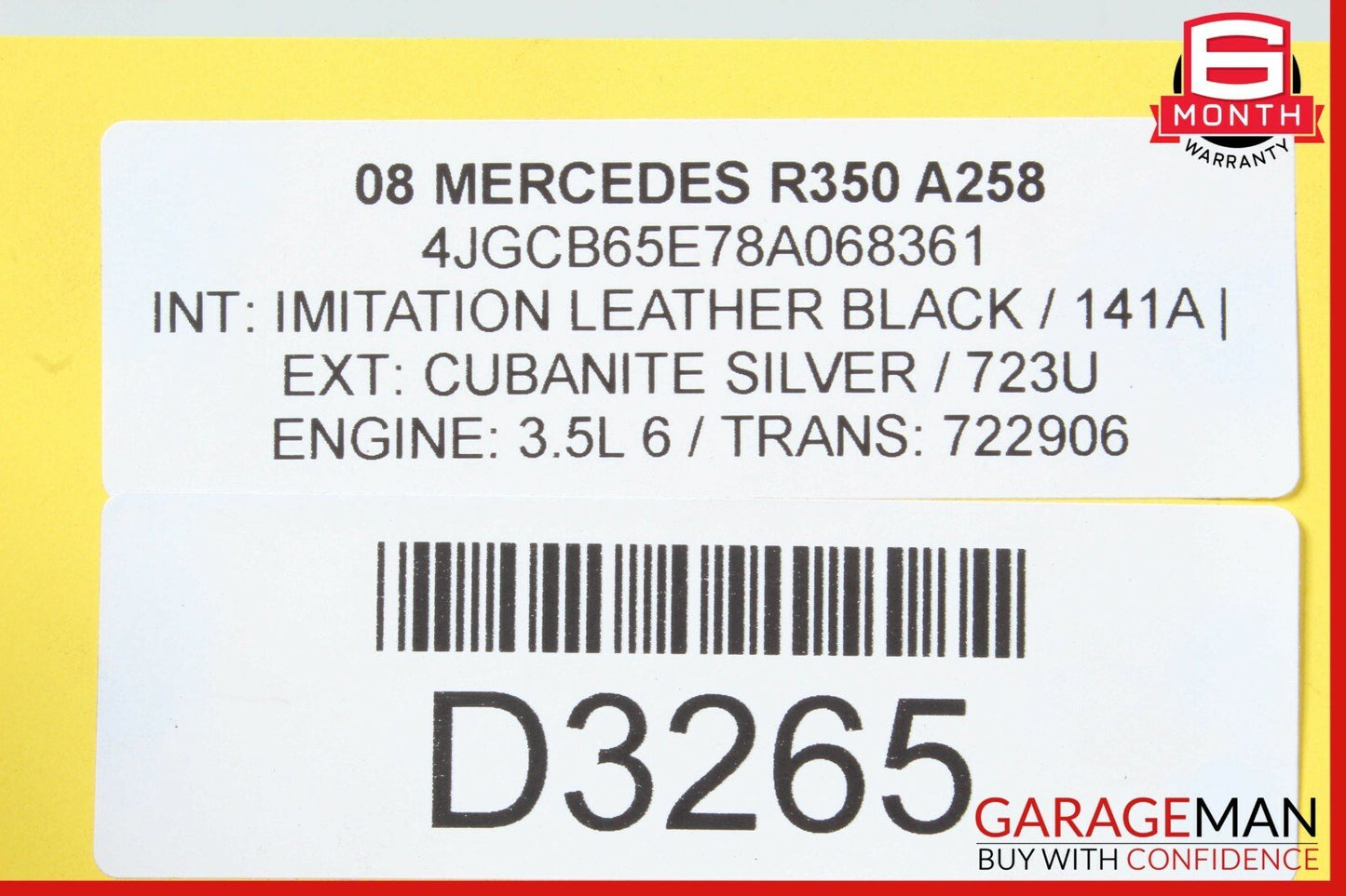 06-12 Mercedes W251 R350 ML550 Front Left Driver Side Lower Control Arm OEM