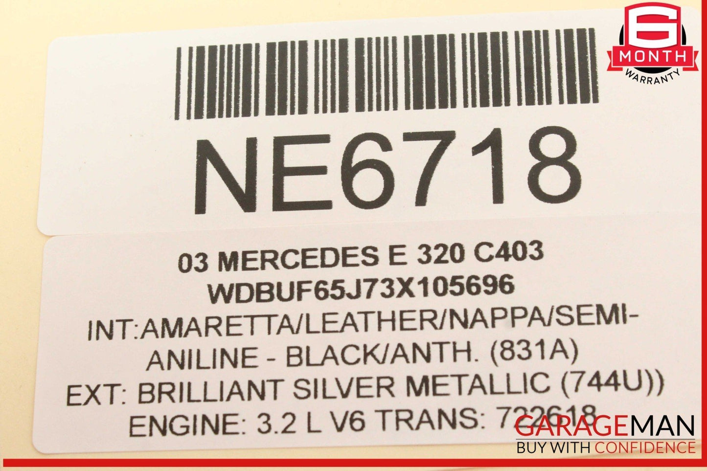 03-09 Mercedes W211 E320 Rear Left Driver Side Door Control Module OEM