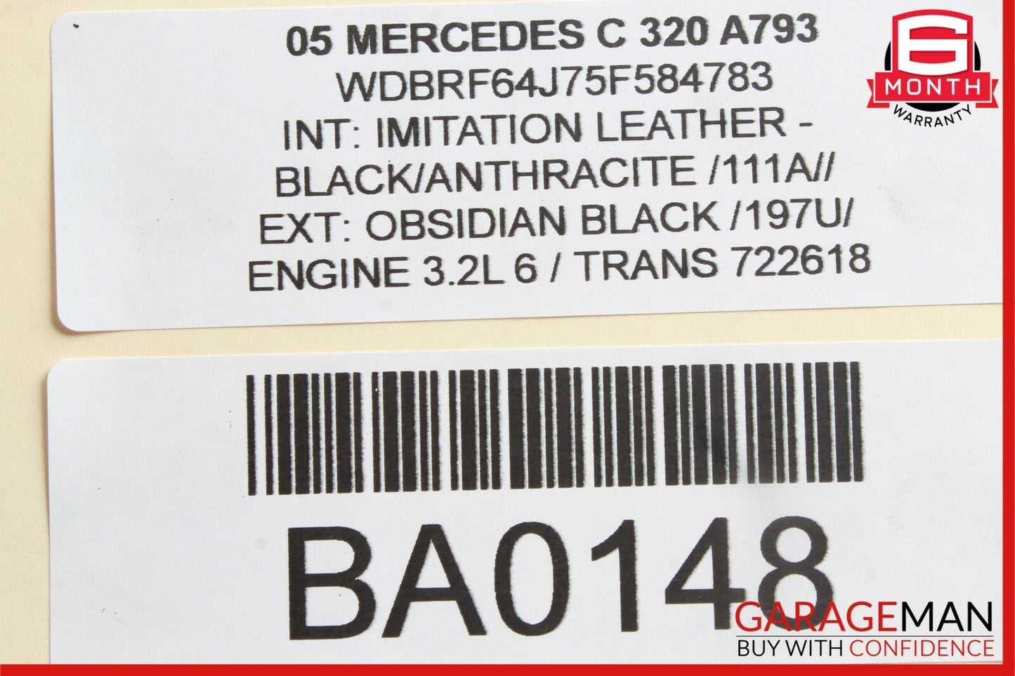 01-07 Mercedes W203 C320 C230 C280 Front Right Side Door Control Module Unit