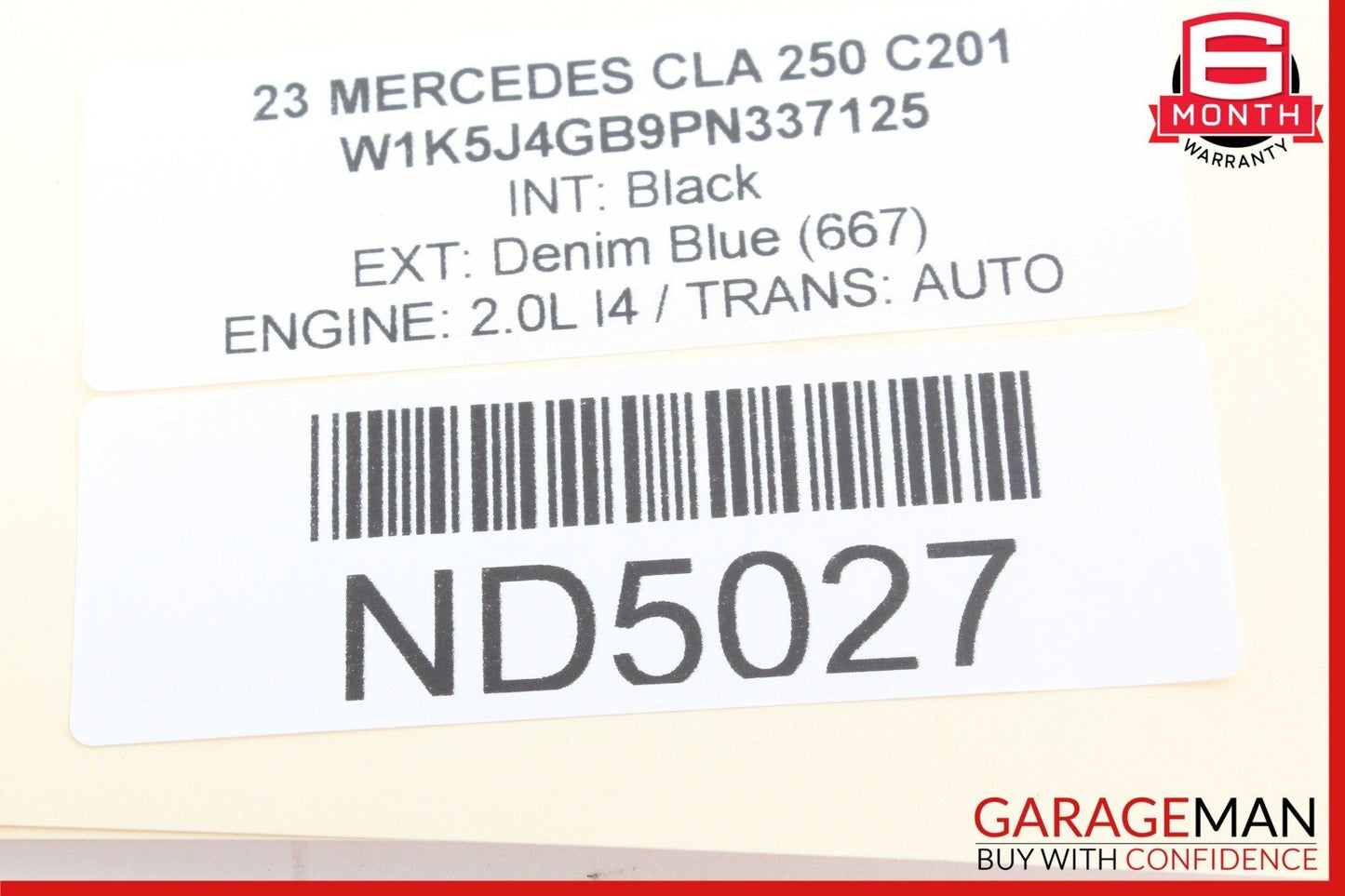 20-25 Mercedes W118 CLA250 GLB250 Front Right Passenger Side Sun Visor Sunvisor