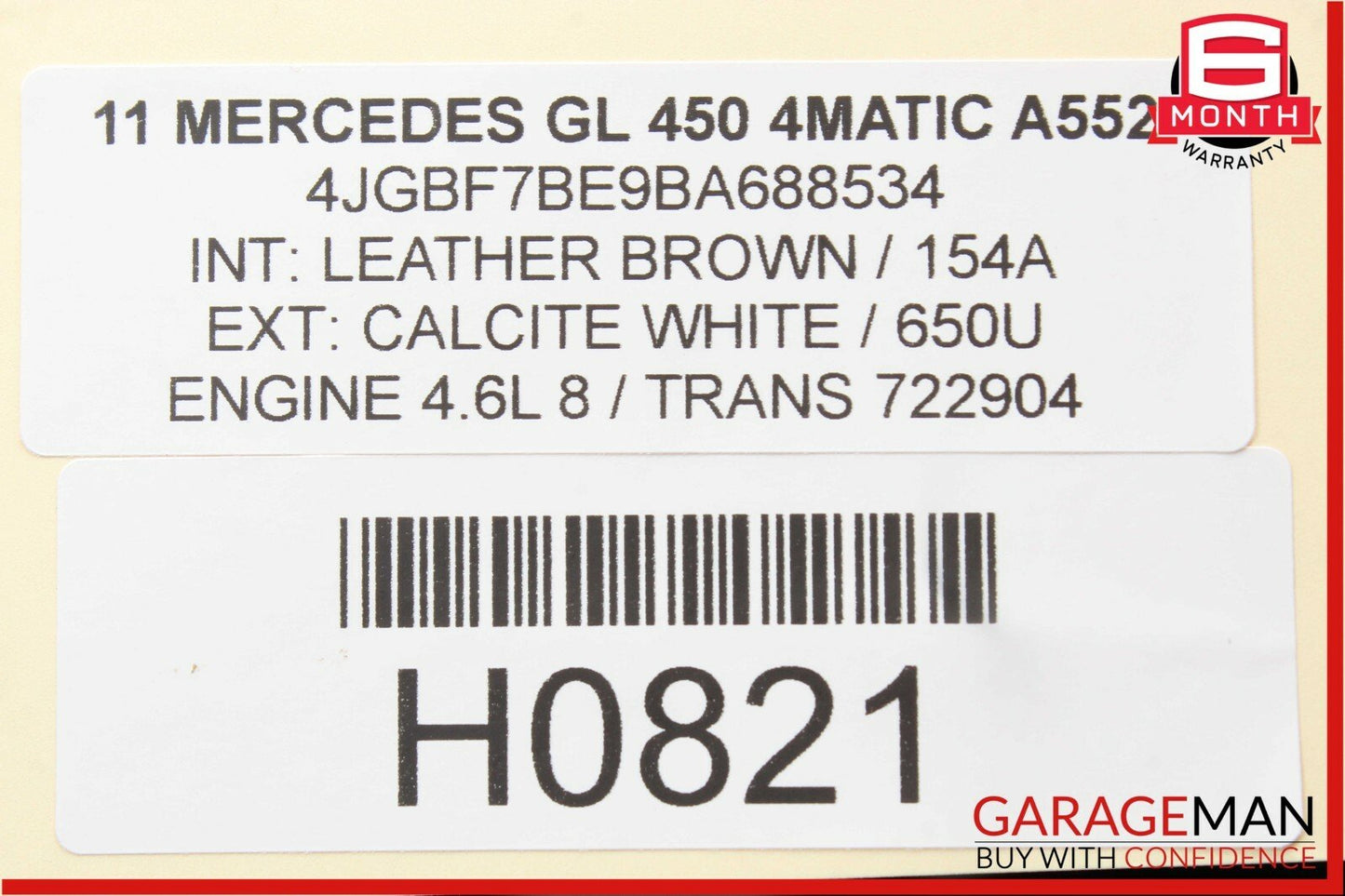 06-12 Mercedes GL450 ML350 Front Right Side Hood Vent Grille Washer Nozzle