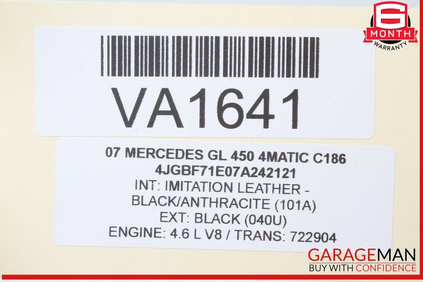 06-12 Mercedes X164 GL450 4MATIC ML63 AMG Dash AC A/C Air Vent Grill Center OEM