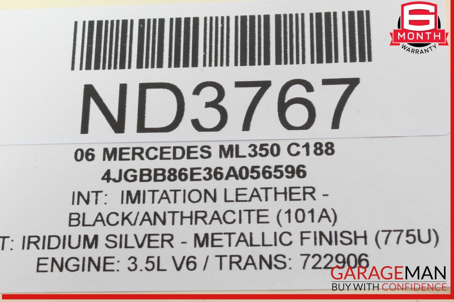 06-13 Mercedes W164 ML350 GL450 Front Left Side Door Control Module Unit OEM