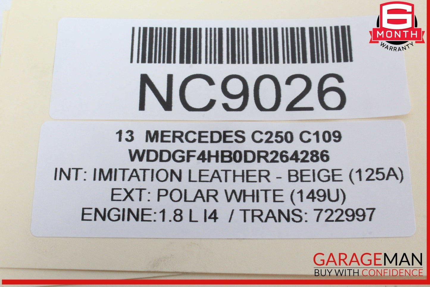 12-14 Mercedes W204 C250 C300 Front / Rear Right Side Exterior Door Handle OEM