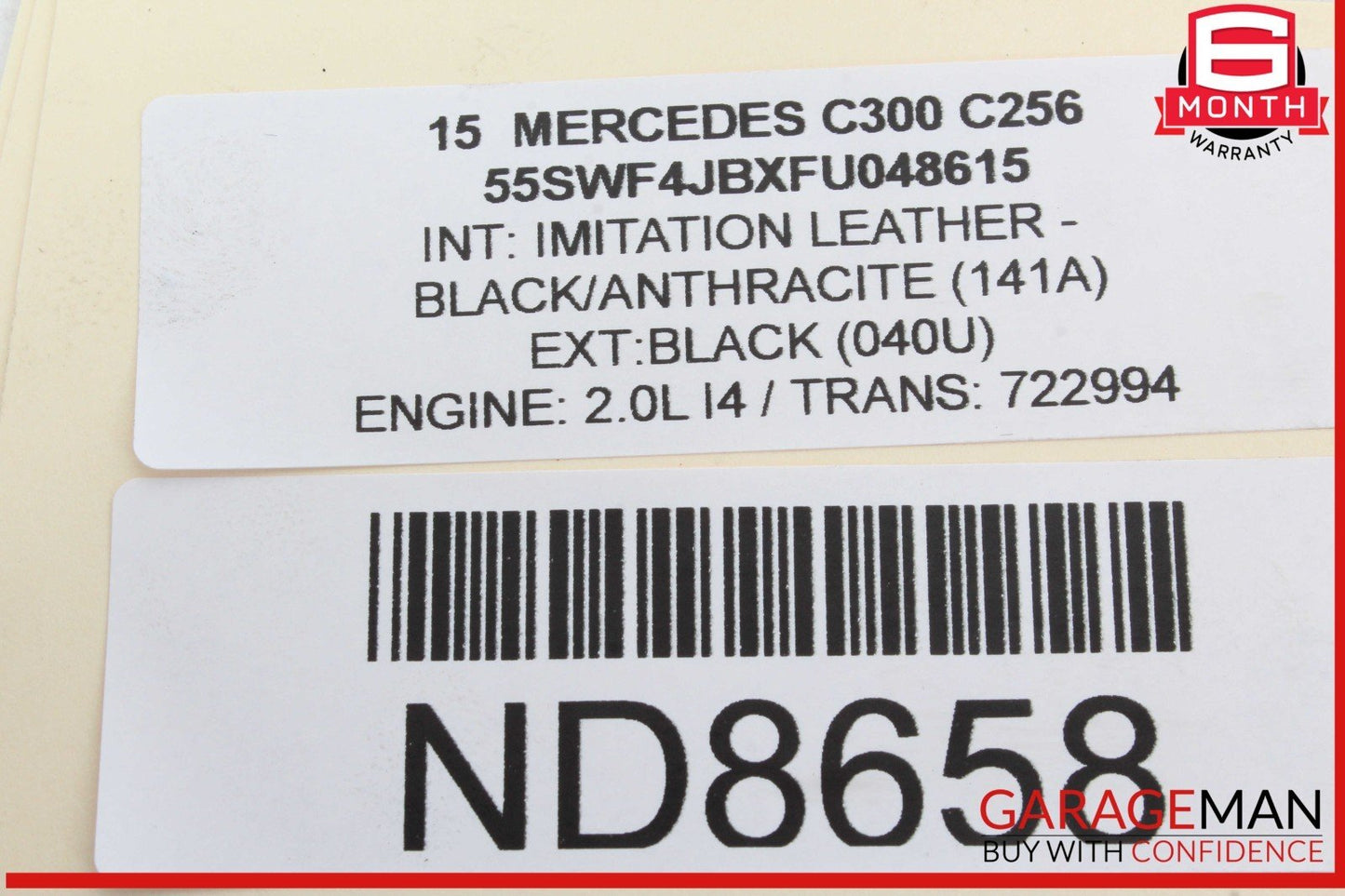 16-23 Mercedes W205 C300 Transmission Oil Cooler 0995001900 OEM