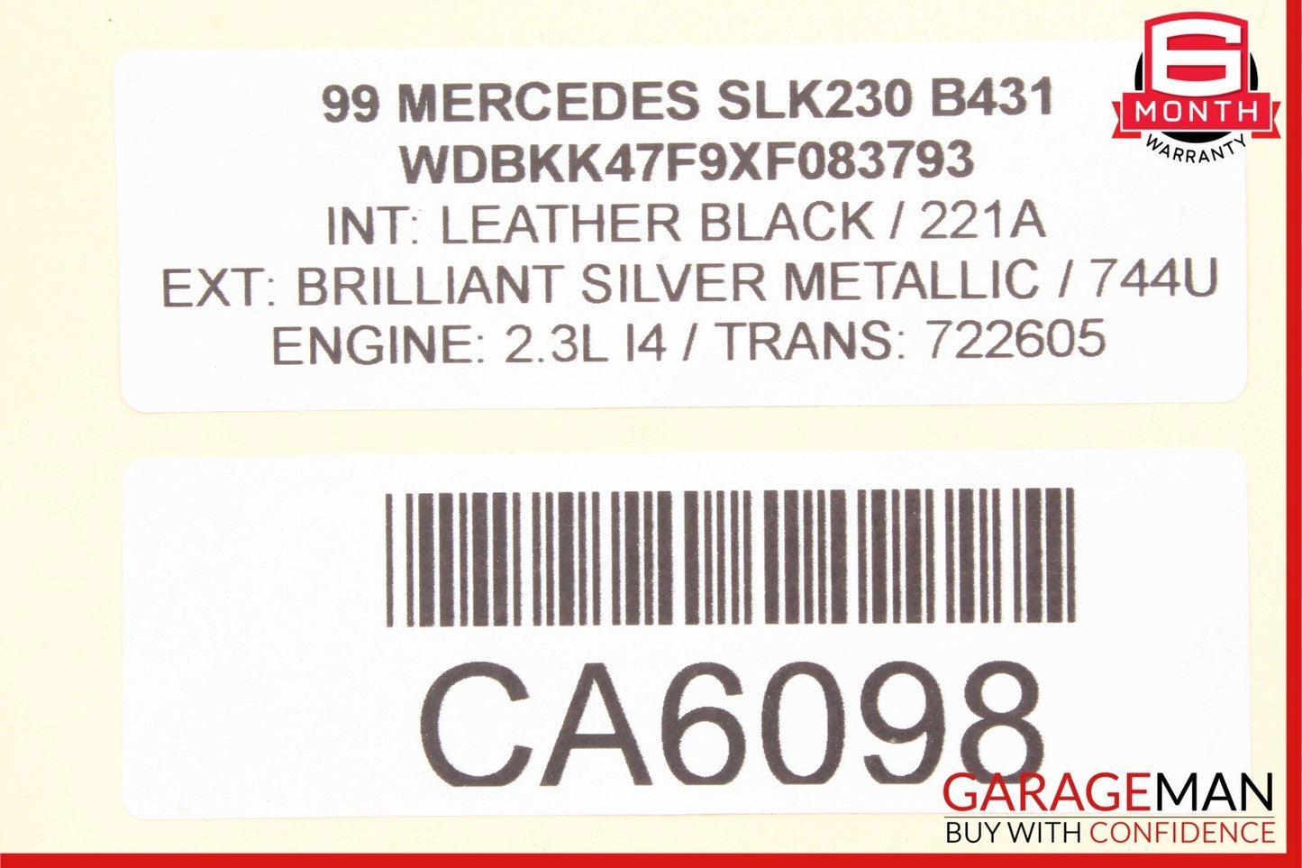 97-04 Mercedes R170 SLK230 C230 Aux Auxiliary Coolant Water Pump 0018351364