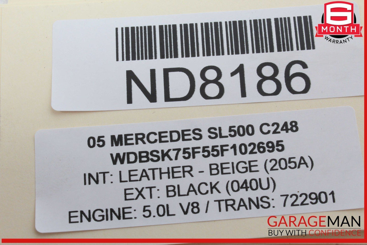 06-12 Mercedes R230 SL500 GL450 Communication Control Module 2198200926 OEM