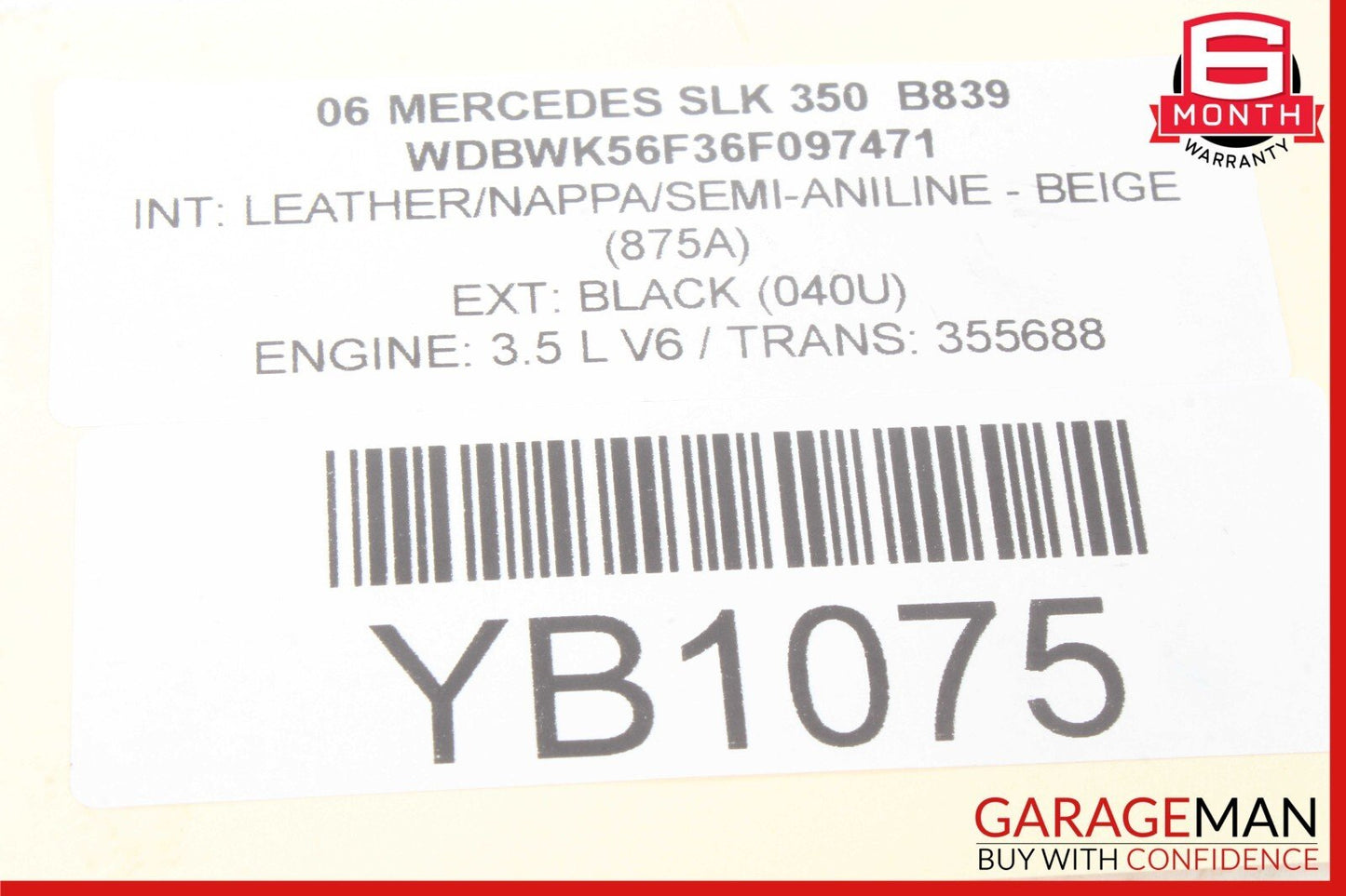 05-11 Mercedes R171 SLK350 Front Right Passenger Side Spindle Knuckle Hub OEM