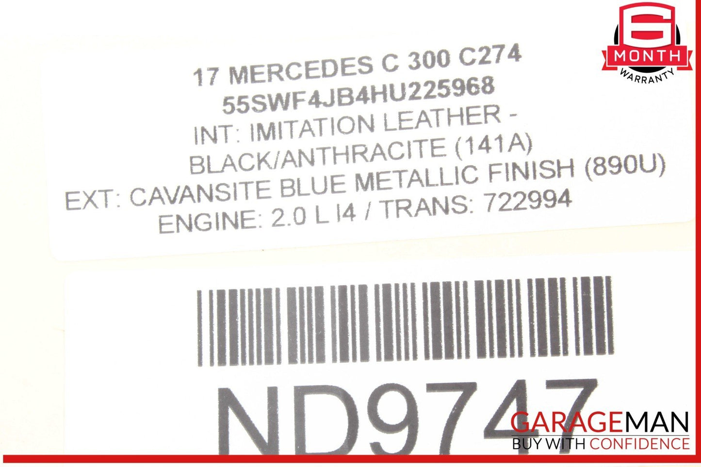 15-19 Mercedes W205 C300 GLC300 Fuse Box Power Distribution Box Module OEM