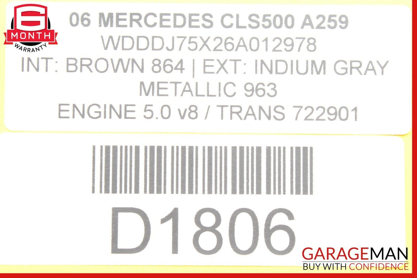 06-11 Mercedes W219 CLS350 CLS500 Front Left Driver Side Seat Adjustment Motor