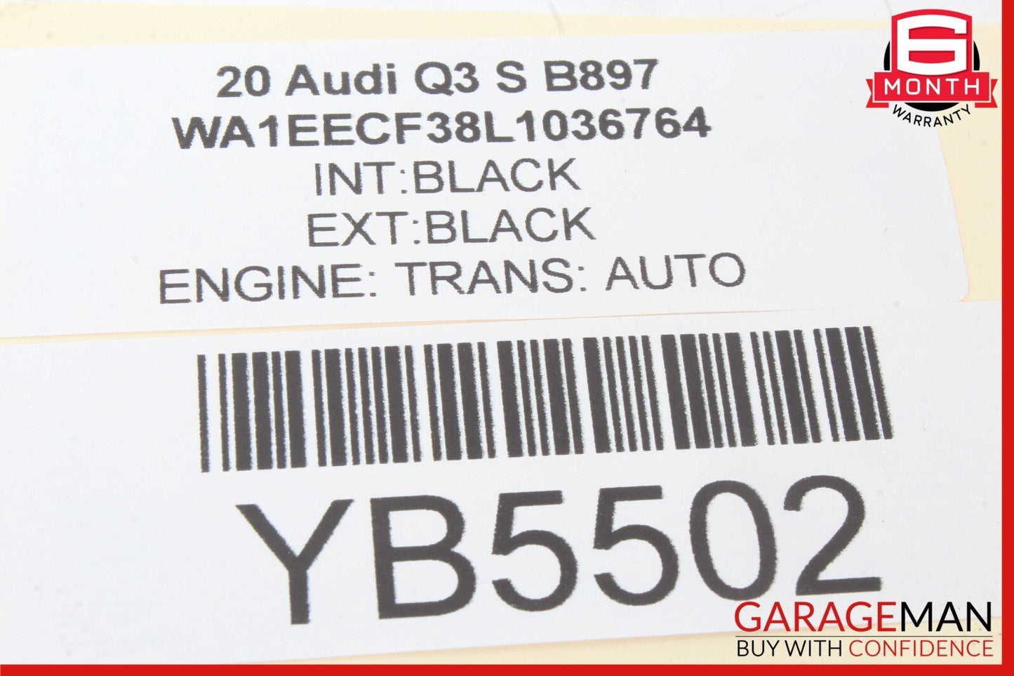 19-24 Audi Q3 Rear Right Passenger Door Window Glass Motor OEM 5Q0959802