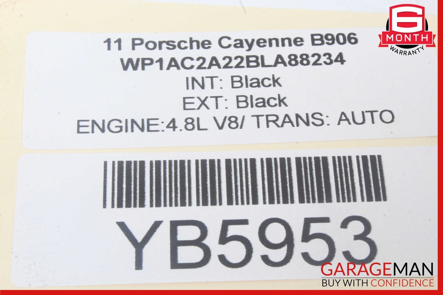 11-18 Porsche Cayenne 958 S Rear Right Side Door Window Regulator Motor Unit OEM