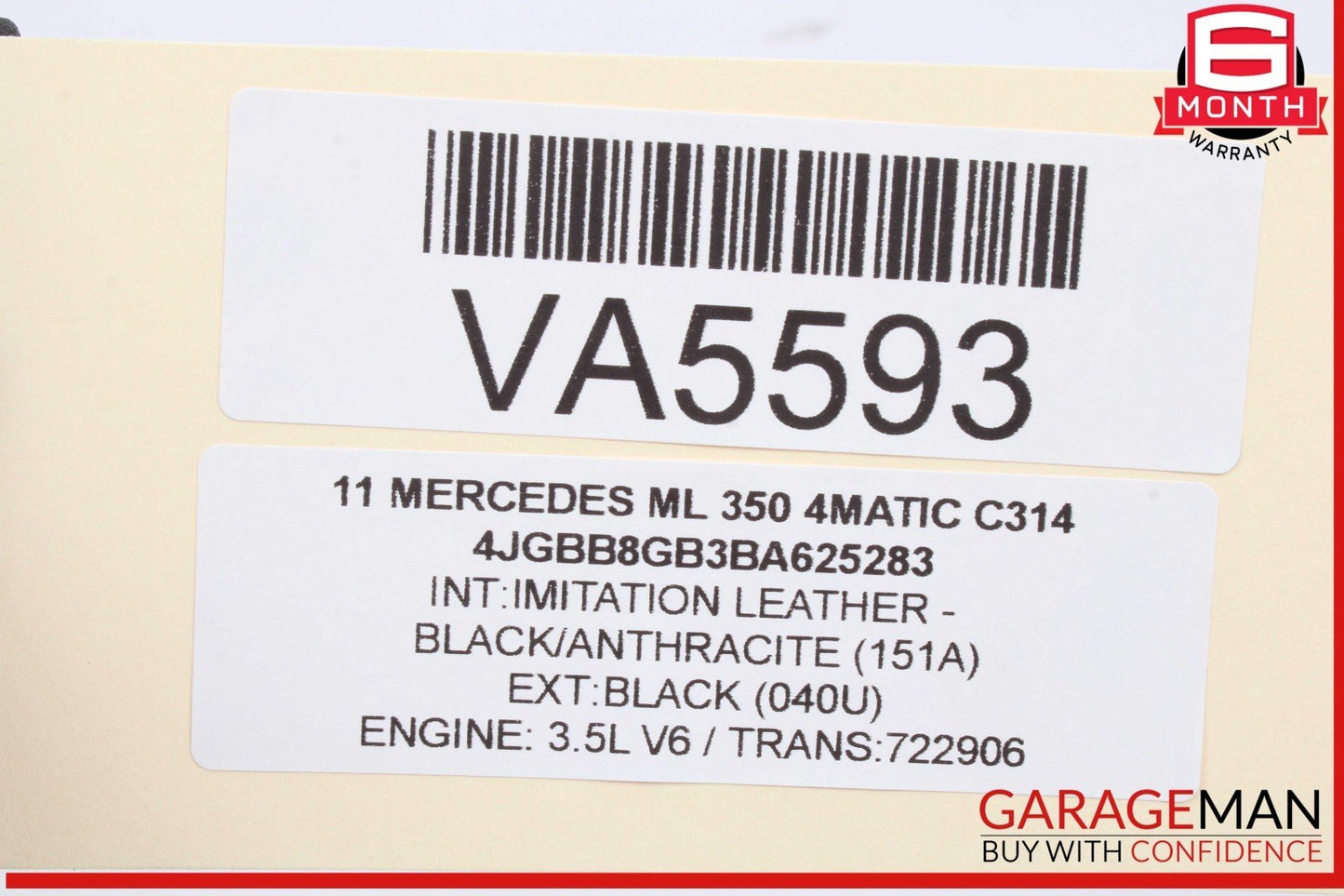 06-12 Mercedes W164 ML350 4MATIC Front Right Side Reinforcement Bracket Assy