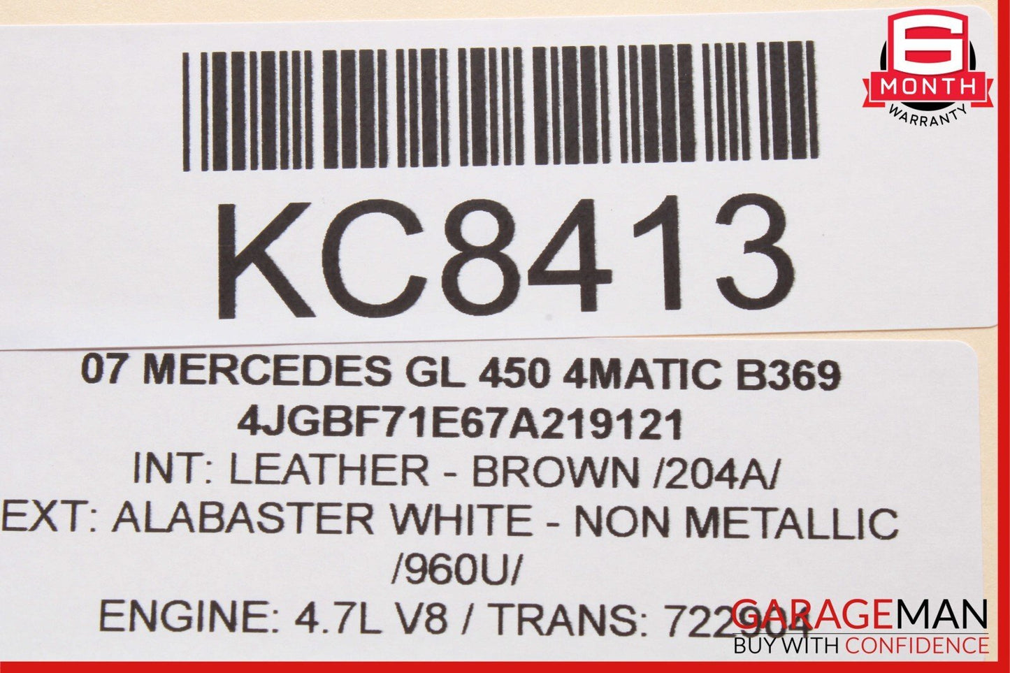 06-11 Mercedes X164 GL450 4MATIC Headlight Control Switch Module 1645450304 OEM