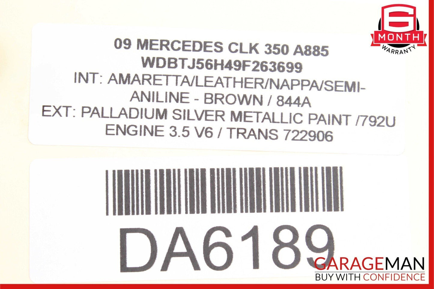 03-09 Mercedes W209 CLK320 Rear Left & Right Side Shock Absorber Strut Set OEM