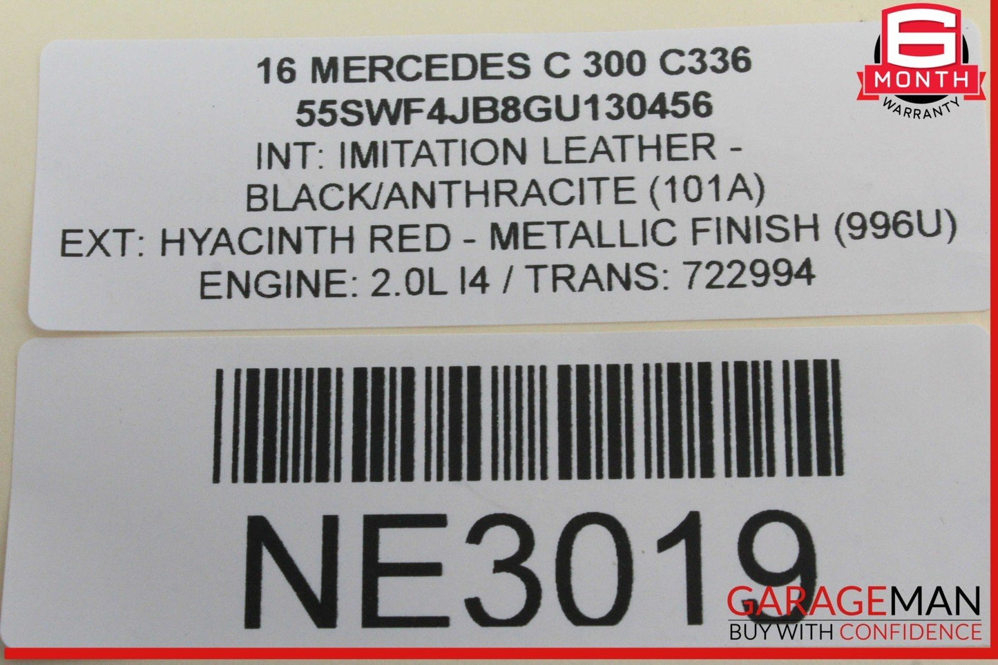 15-20 Mercedes W205 C300 Front Left Driver Side Door Control Module Unit OEM