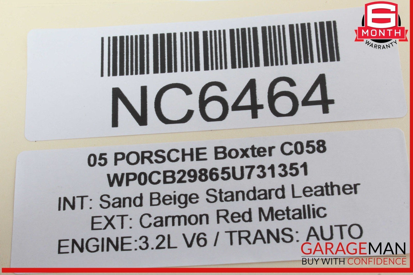 05-12 Porsche Boxter 987 Rear Left or Right Side Lower Control Arm 99634134108