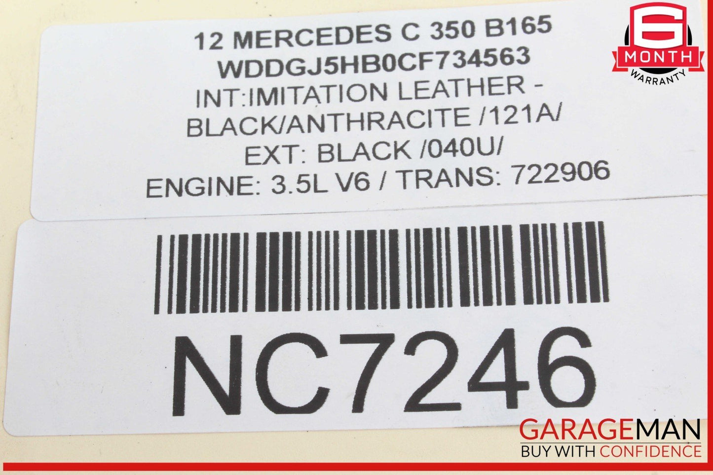 08-14 Mercedes W204 C350 C300 Front Right Side Curved Wishbone Control Arm OEM