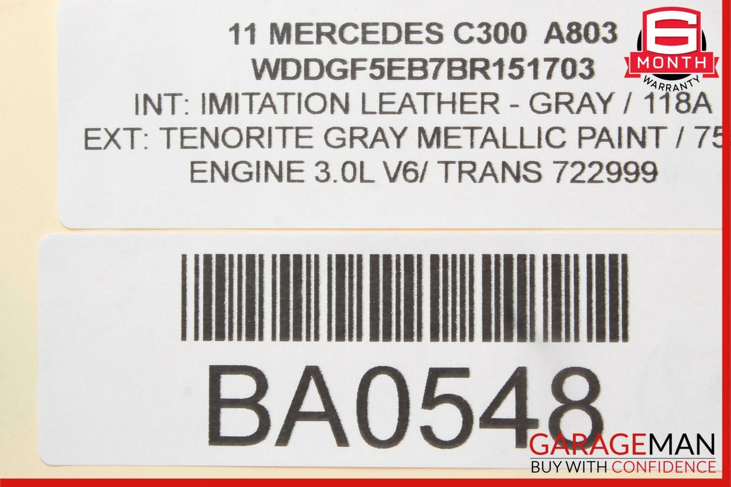 08-14 Mercedes W204 C250 C300 Sedan Front Left Side Tweeter Speaker Cover Black