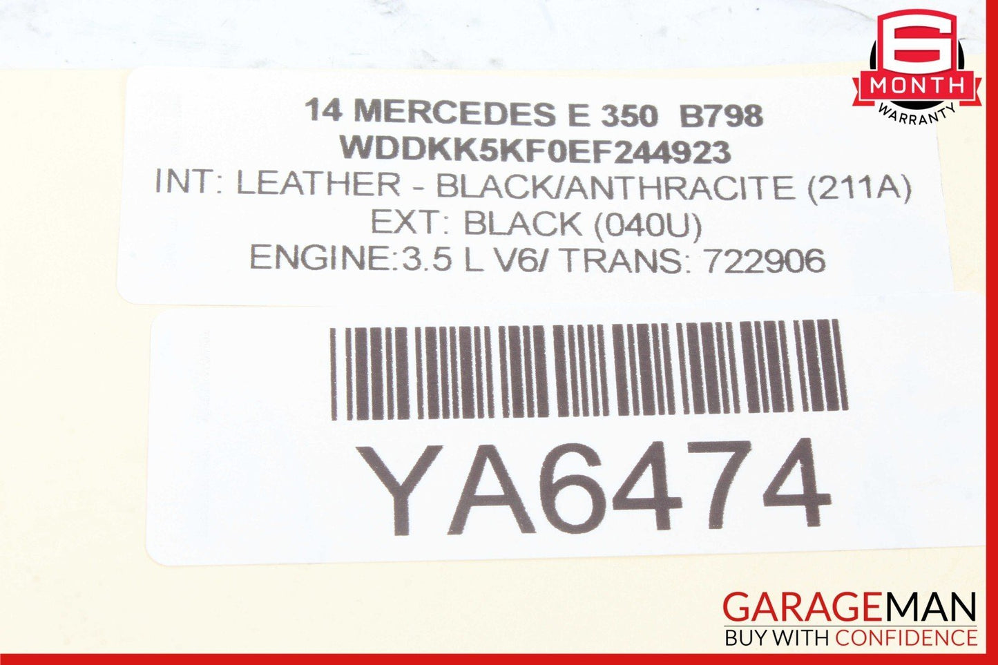 11-20 Mercedes W207 E350 SL550 SL400 Seat Blower Fan Motor Right or Left OEM