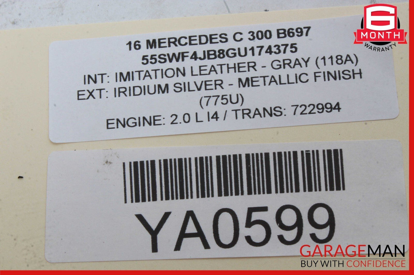15-20 Mercedes W205 C300 C63 AMG Front Right Door Window Regulator Motor Unit
