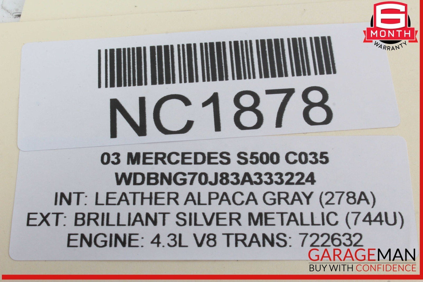 03-06 Mercedes W220 S500 Front Right Passenger Side Seat Belt Seatbelt Retractor