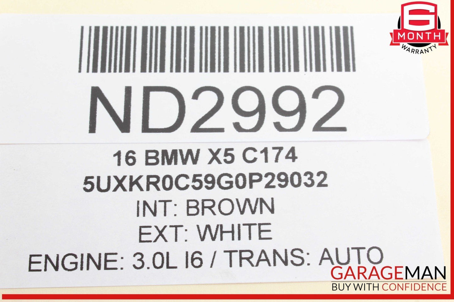 14-18 BMW X5 Engine Spark Plug Insert Bracket 760510403 OEM