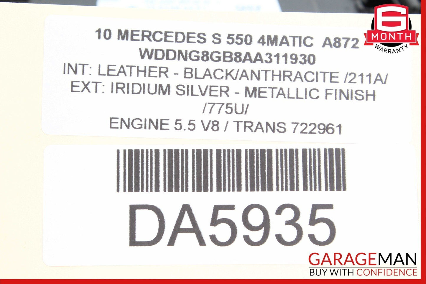 07-13 Mercedes W221 S350 S400 S550 Front Left Side Door Control Module Unit