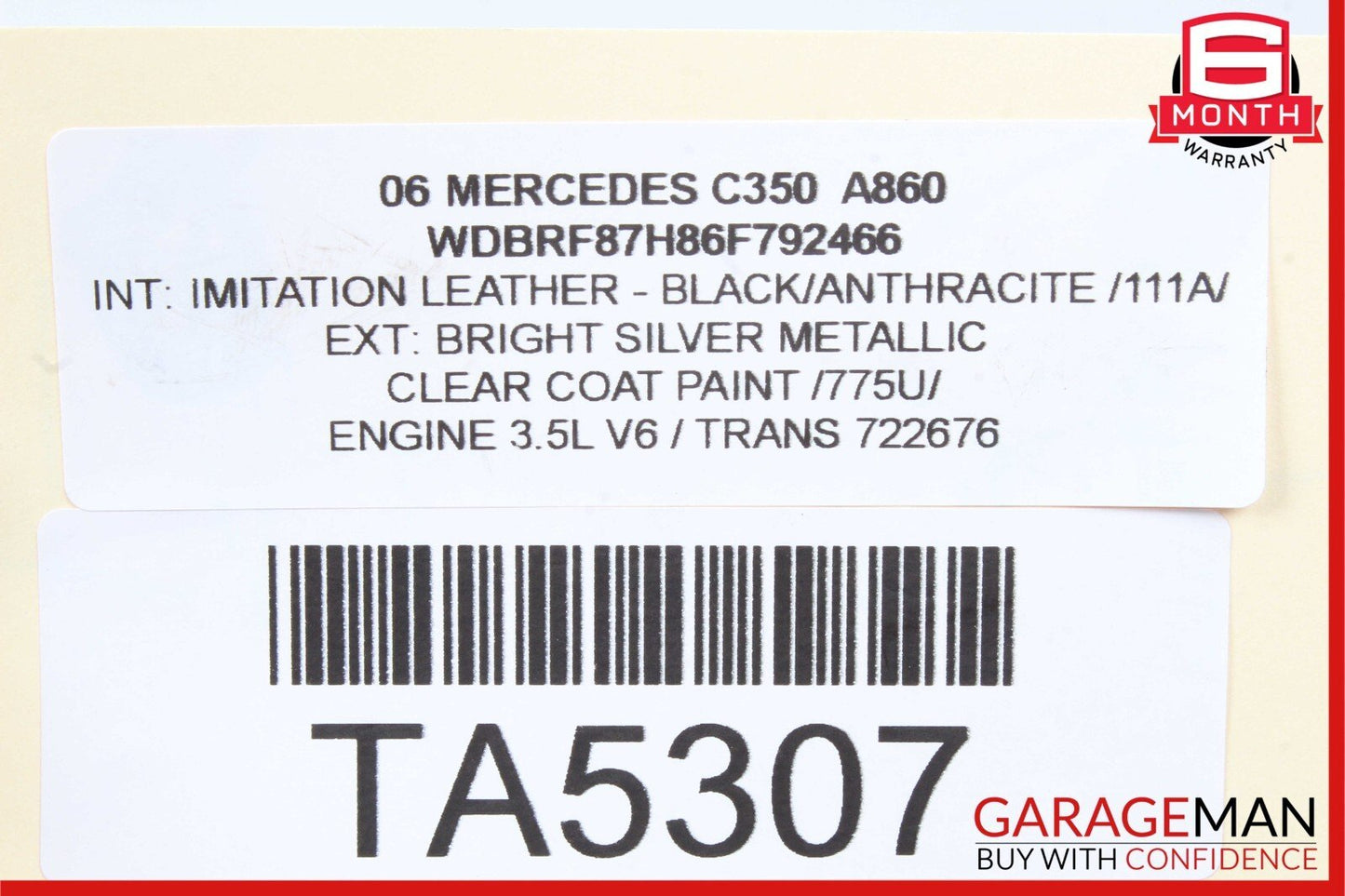 06-09 Mercedes W203 C350 DENSO A/C AC Air Conditioning Compressor Pump