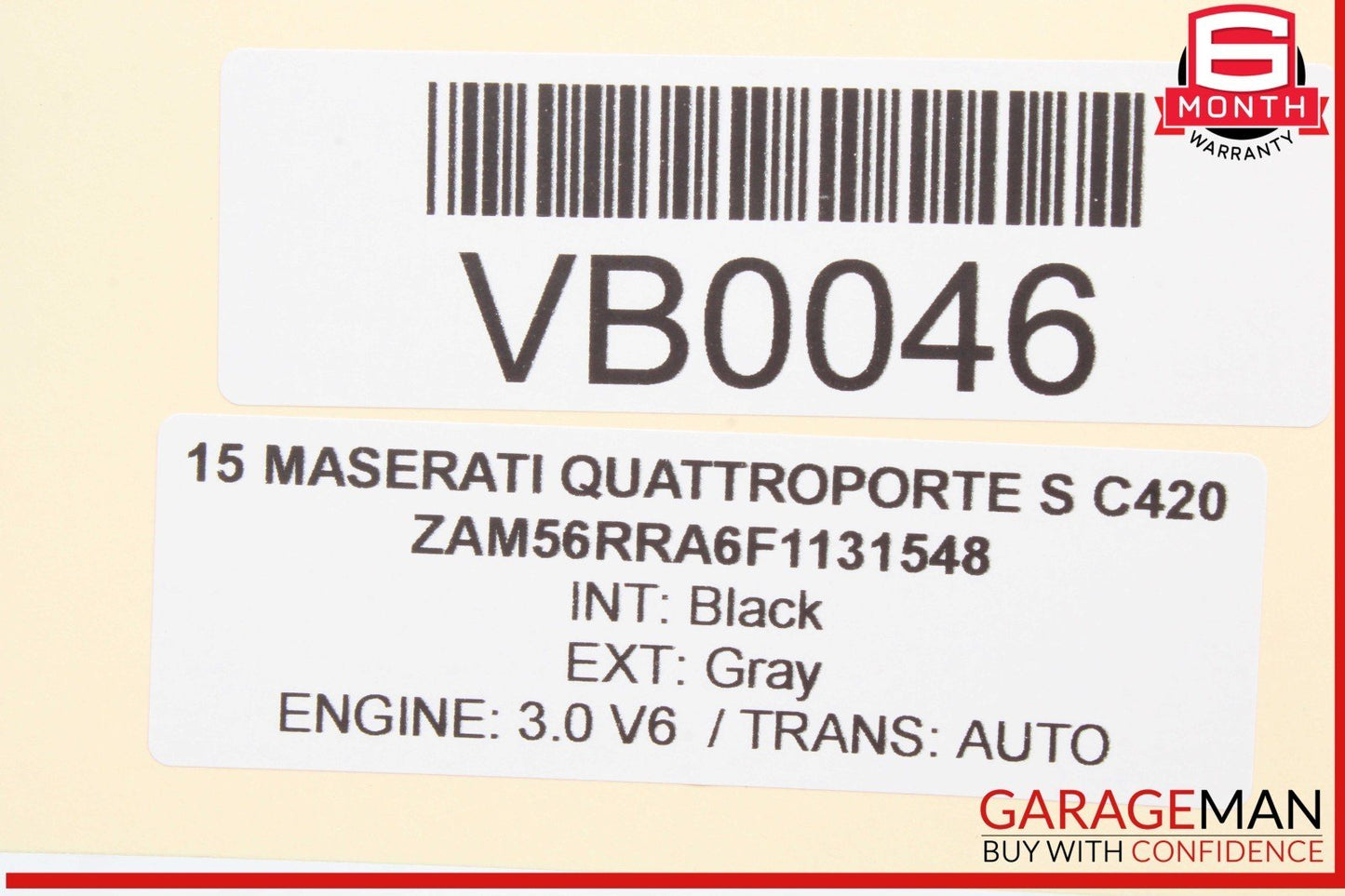 14-18 Maserati Quattroporte S Suspension Control Module Unit 670009256 OEM