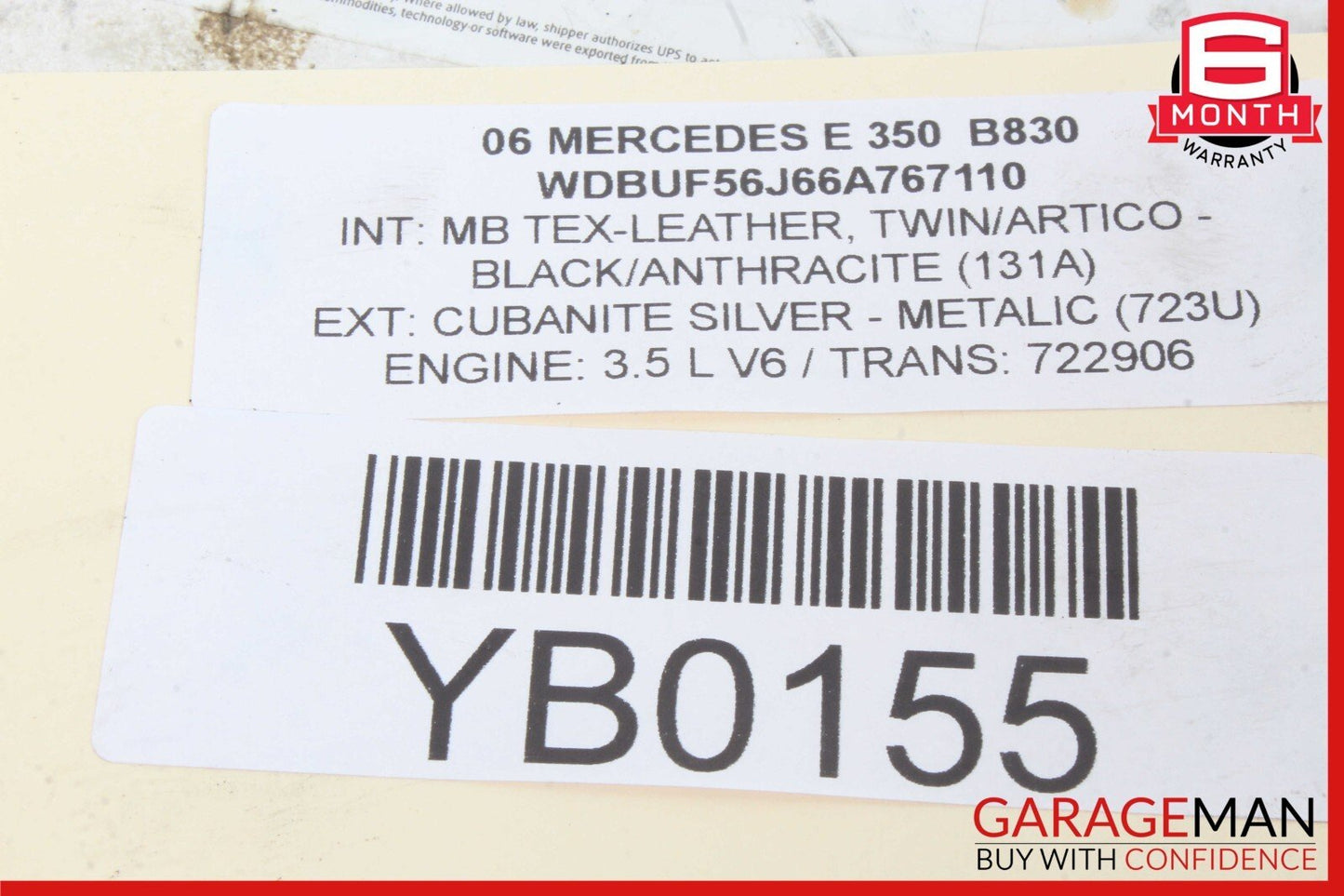 05-12 Mercedes W211 E350 SLK300 ML350 V6 Engine Coolant Motor Water Pump OEM