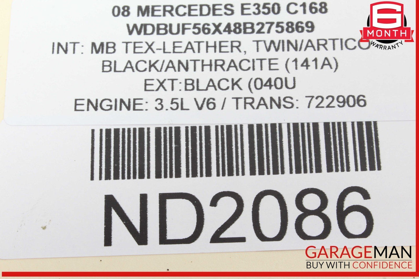 03-09 Mercedes W211 E350 E550 Rear Left Driver Side Door Lock Latch Actuator