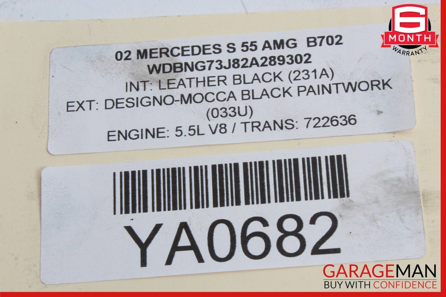 00-06 Mercedes W220 S55 AMG Front Right / Left Side Transverse Lower Control Arm