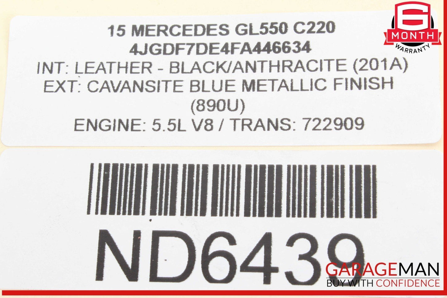 11-20 Mercedes X166 GL550 S63 Engine Knock Sensor Set of 2 2789050000 OEM