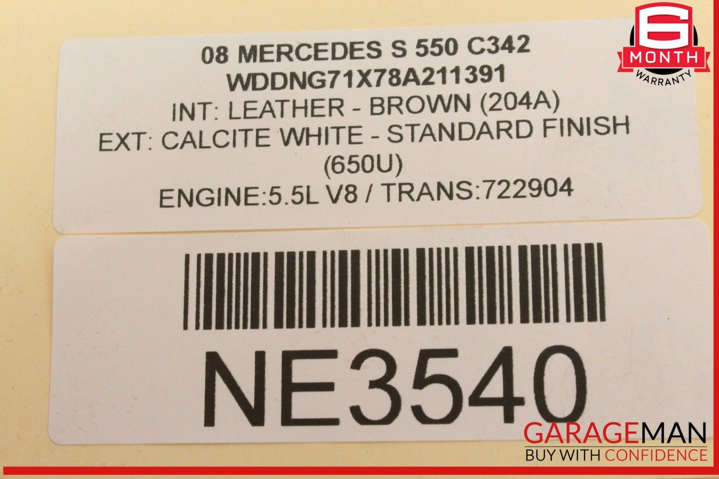 06-09 Mercedes W221 S550 CLS550 E550 Power Steering Pump Reservoir Assembly OEM
