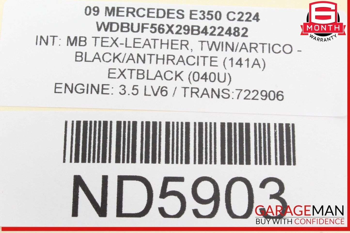 03-09 Mercedes W211 E350 Rear Right Passenger Side Door Lock Latch Actuator OEM