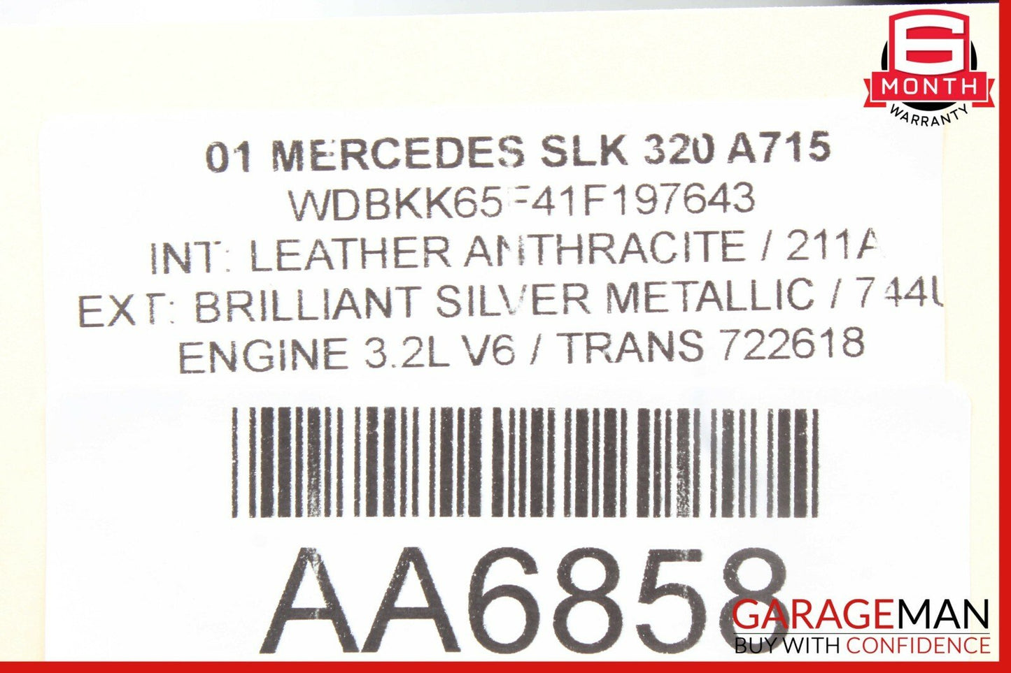 97-04 Mercedes R170 SLK230 Rear Left or Right Lower Suspension Control Arm OEM