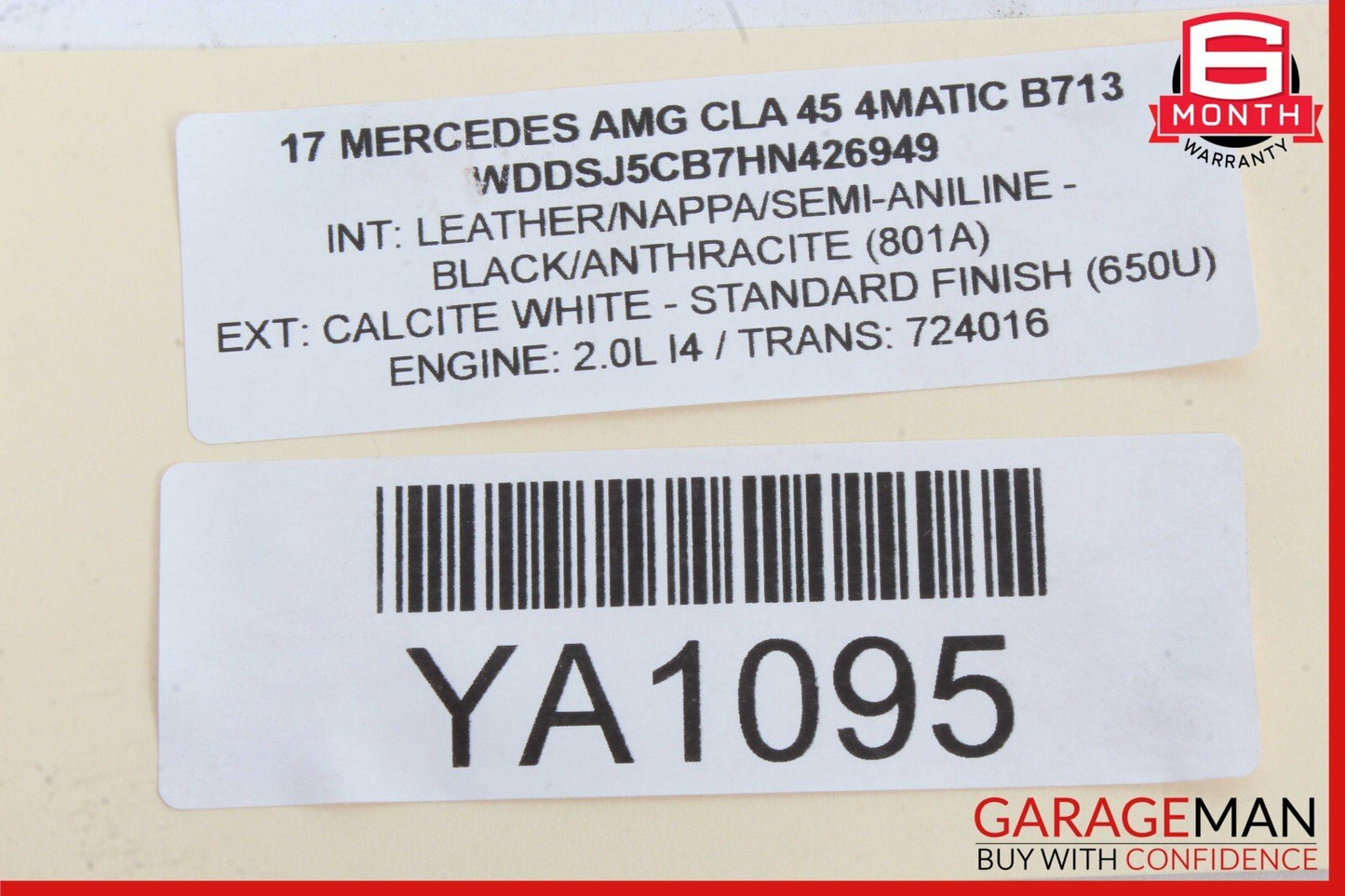 12-20 Mercedes W117 CLA45 AMG Front Right Exterior Door Handle Keyless Go OEM