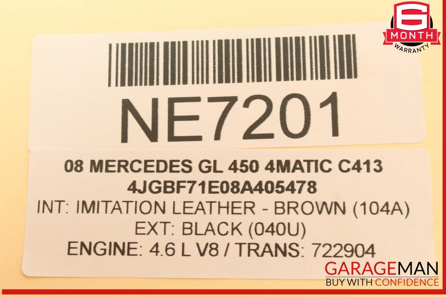 06-13 Mercedes X164 GL450 4MATIC Rear Trunk Liftgate Lock Latch Actuator OEM