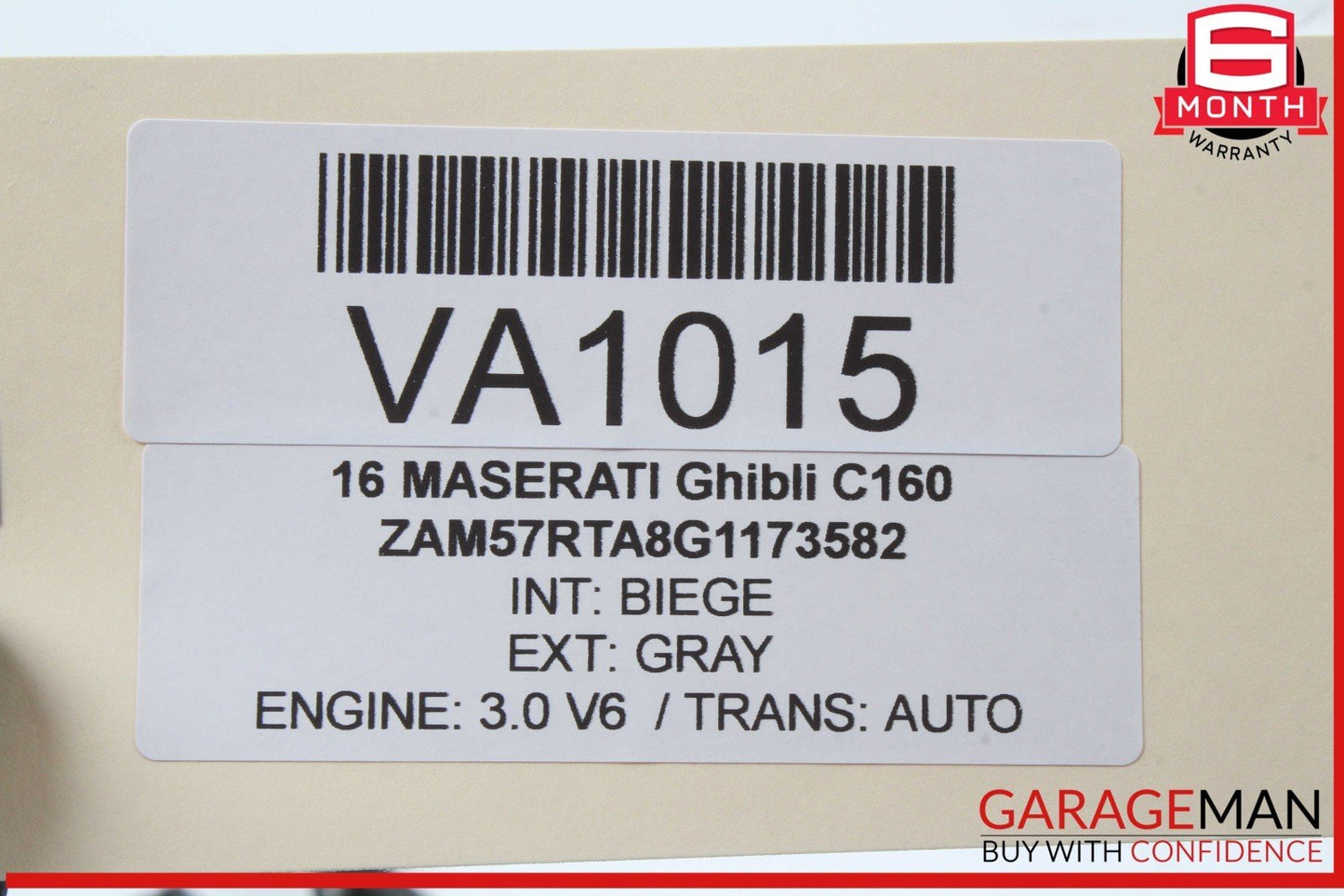 14-17 Maserati Ghibli Dashboard Dash Display Screen Trim Bezel Cover Black OEM