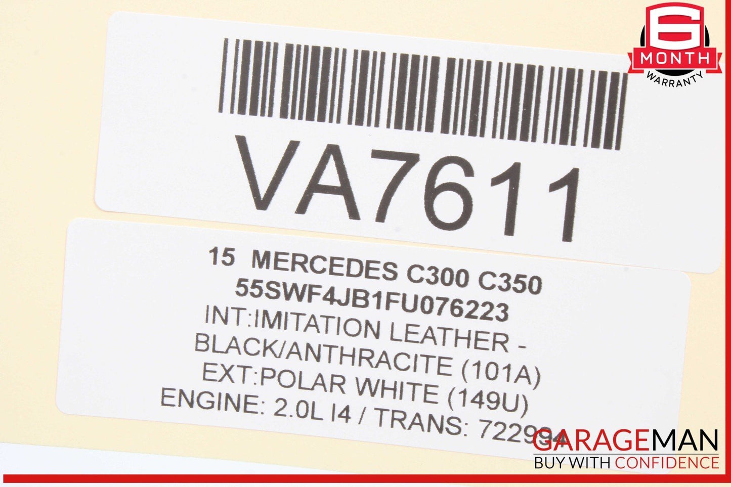 15-23 Mercedes W205 C300 Front Left Driver Side Door Control Module Unit OEM