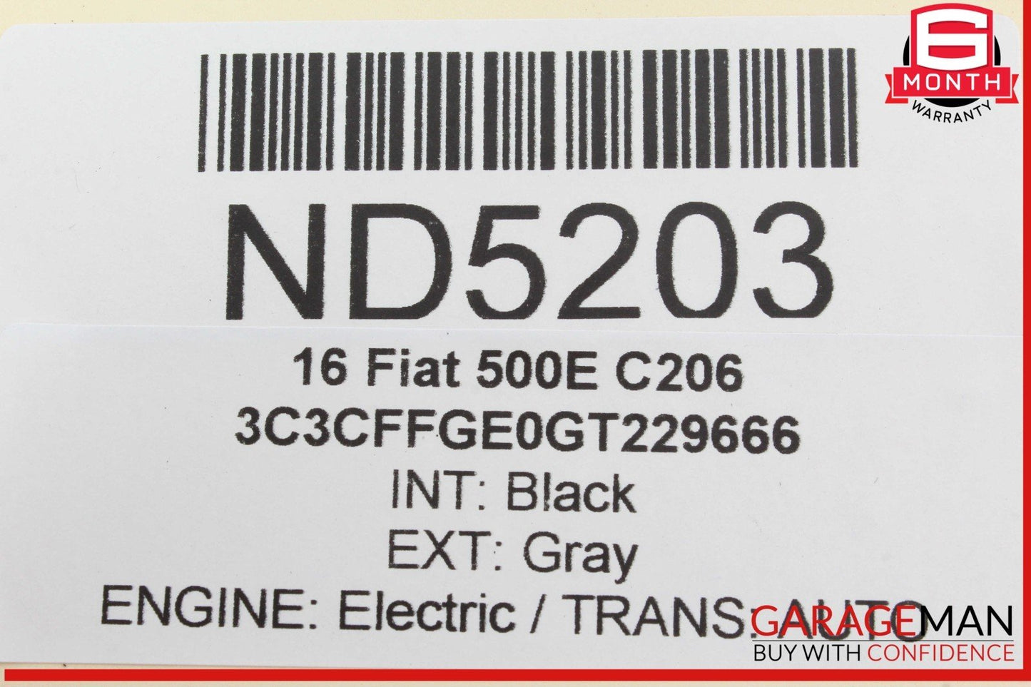 12-19 Fiat 500E EV Electric Auxiliary Coolant Water Pump 52014555AC OEM