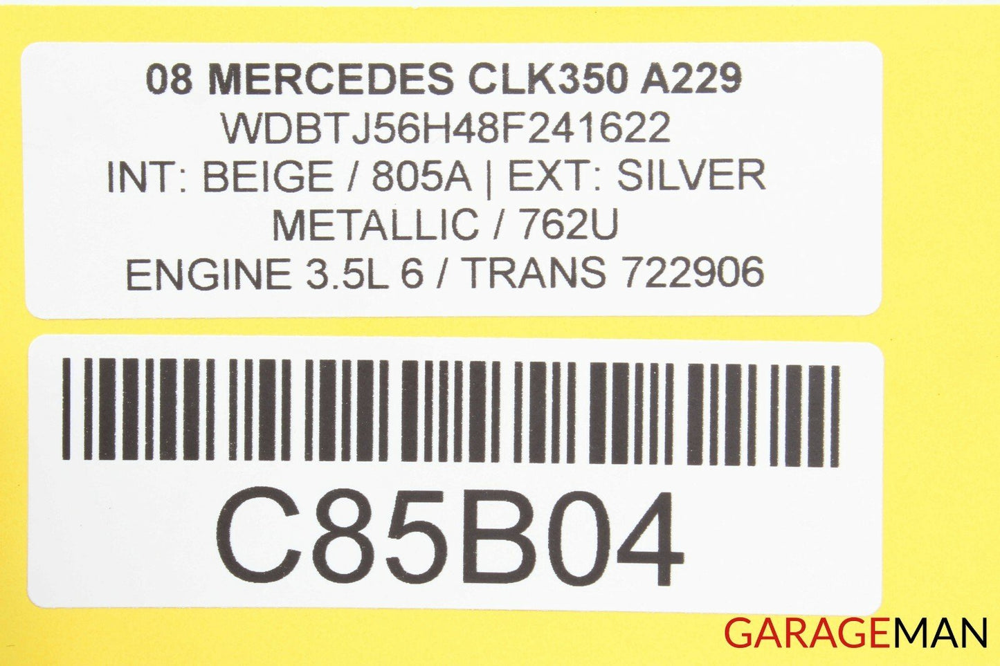 03-09 Mercedes W209 CLK350 CLK550 CLK55 Shark Fin Radio Antenna Silver OEM