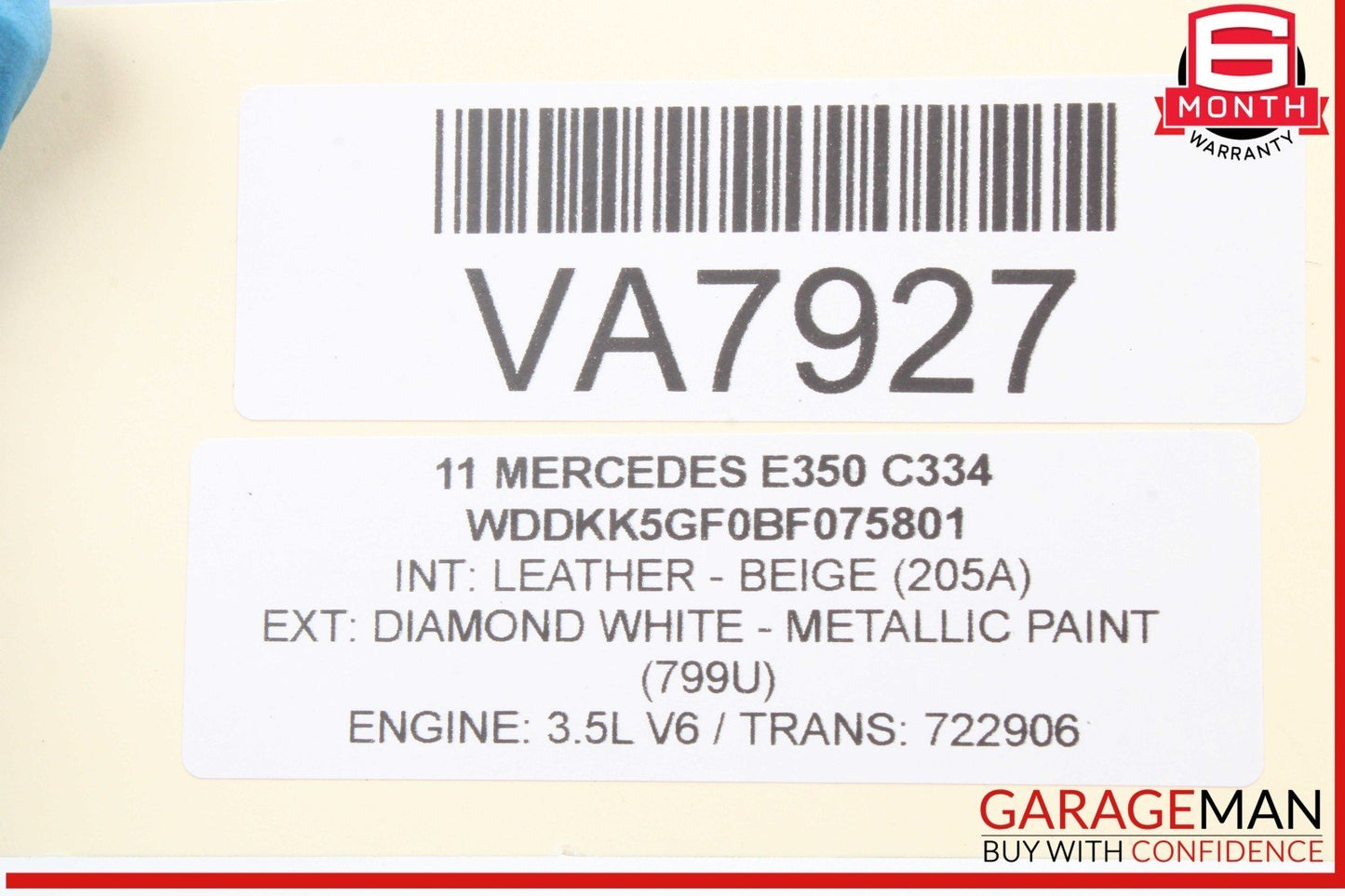 08-18 Mercedes W212 E350 Front Right Passenger Side Door Lock Latch Actuator OEM