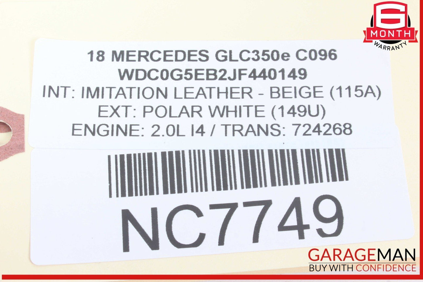 18-20 Mercedes X253 GLC350e Rear Right Passenger Side CV Axle Drive Shaft OEM