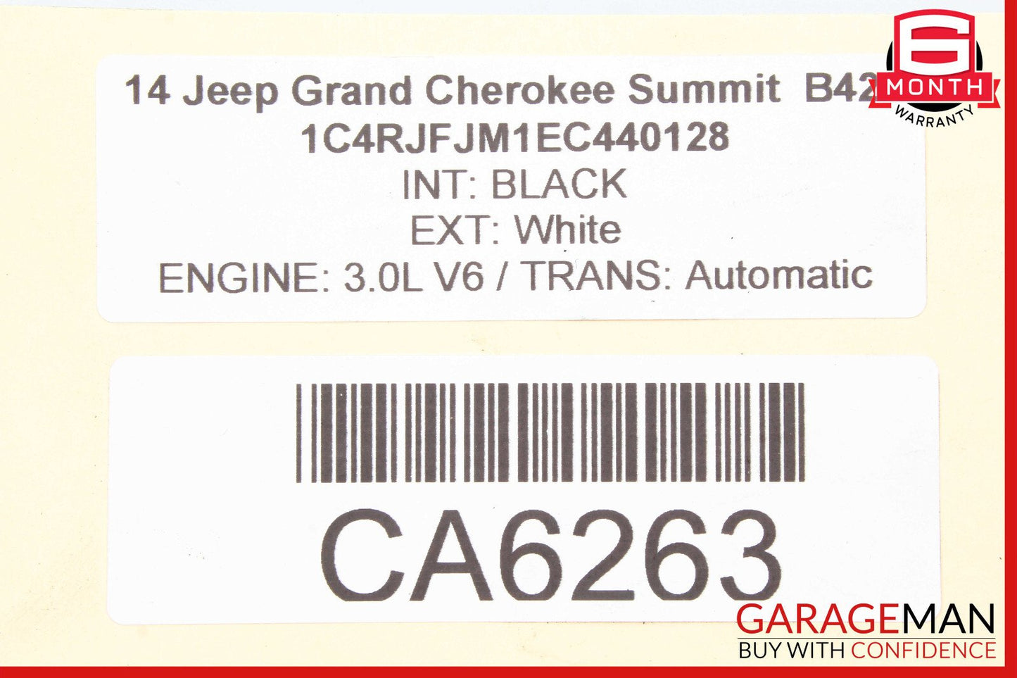14-17 Jeep Grand Cherokee Engine Starter Motor 3.0L OEM