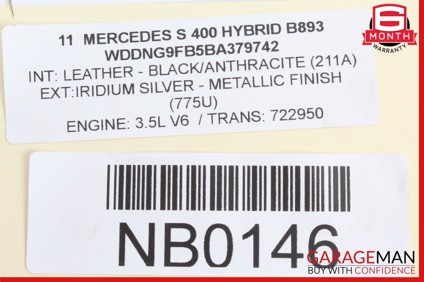 07-14 Mercedes W221 S400 Rear Right or Left Airmatic Suspension Shock Absorber